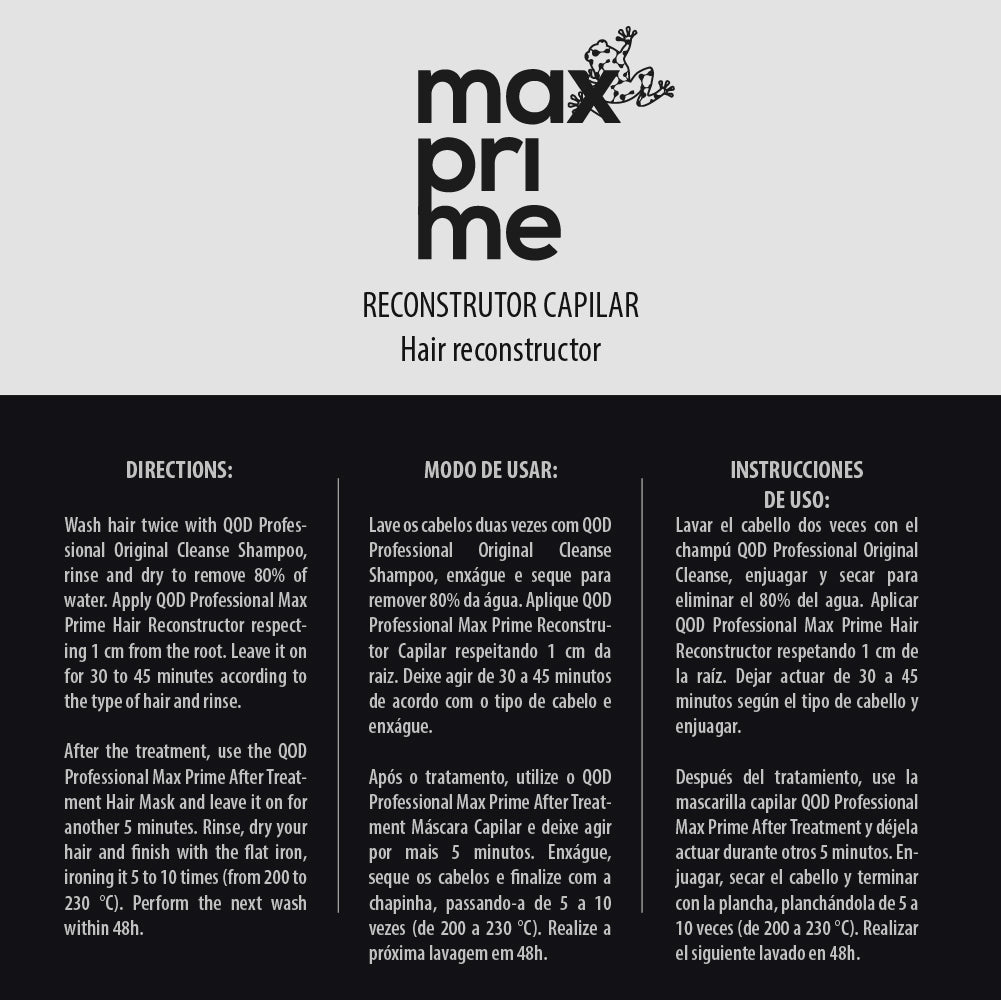 QOD Pro - Max Prime S-Fiber Hair Treatment 1000ml