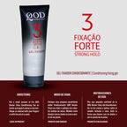 QOD Barber Shop - Modeling Hair Gel 200g - Strong Hold - Wet Effect