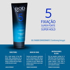 QOD Barber Shop - Modeling Hair Gel 200g - Super Hold - Wet Effect