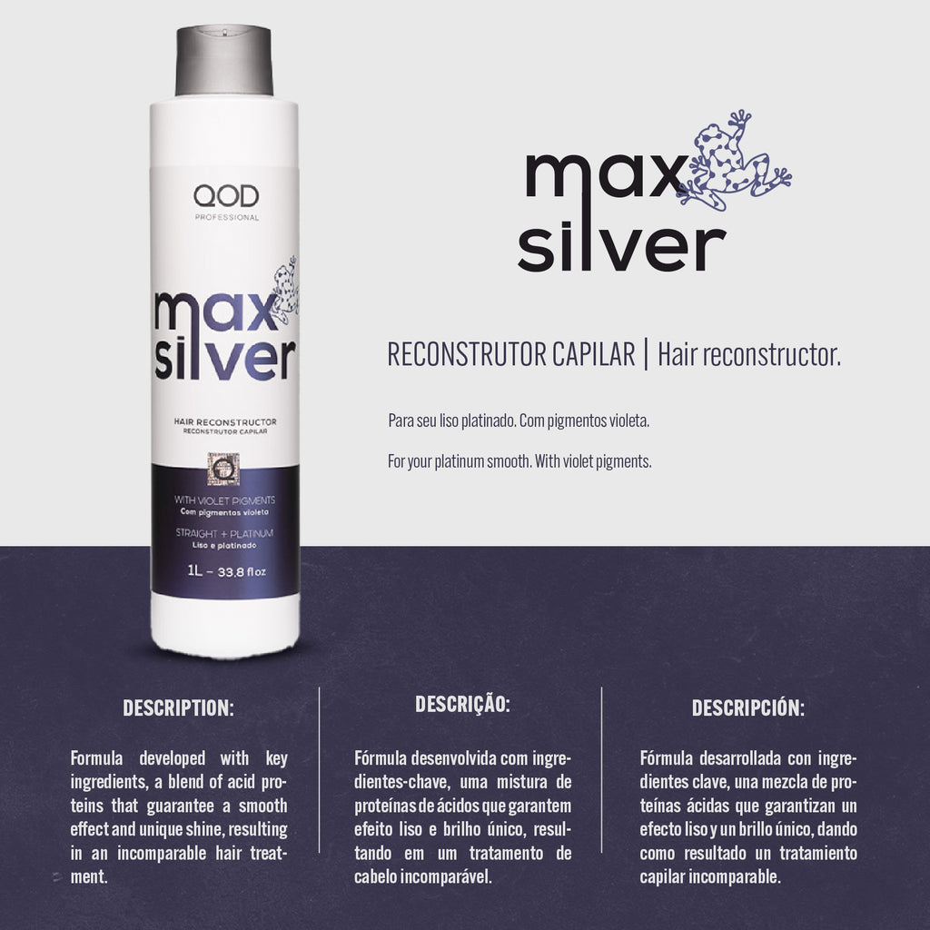 QOD Pro - Max Silver Keratin Smoothing Treatment 1000ml