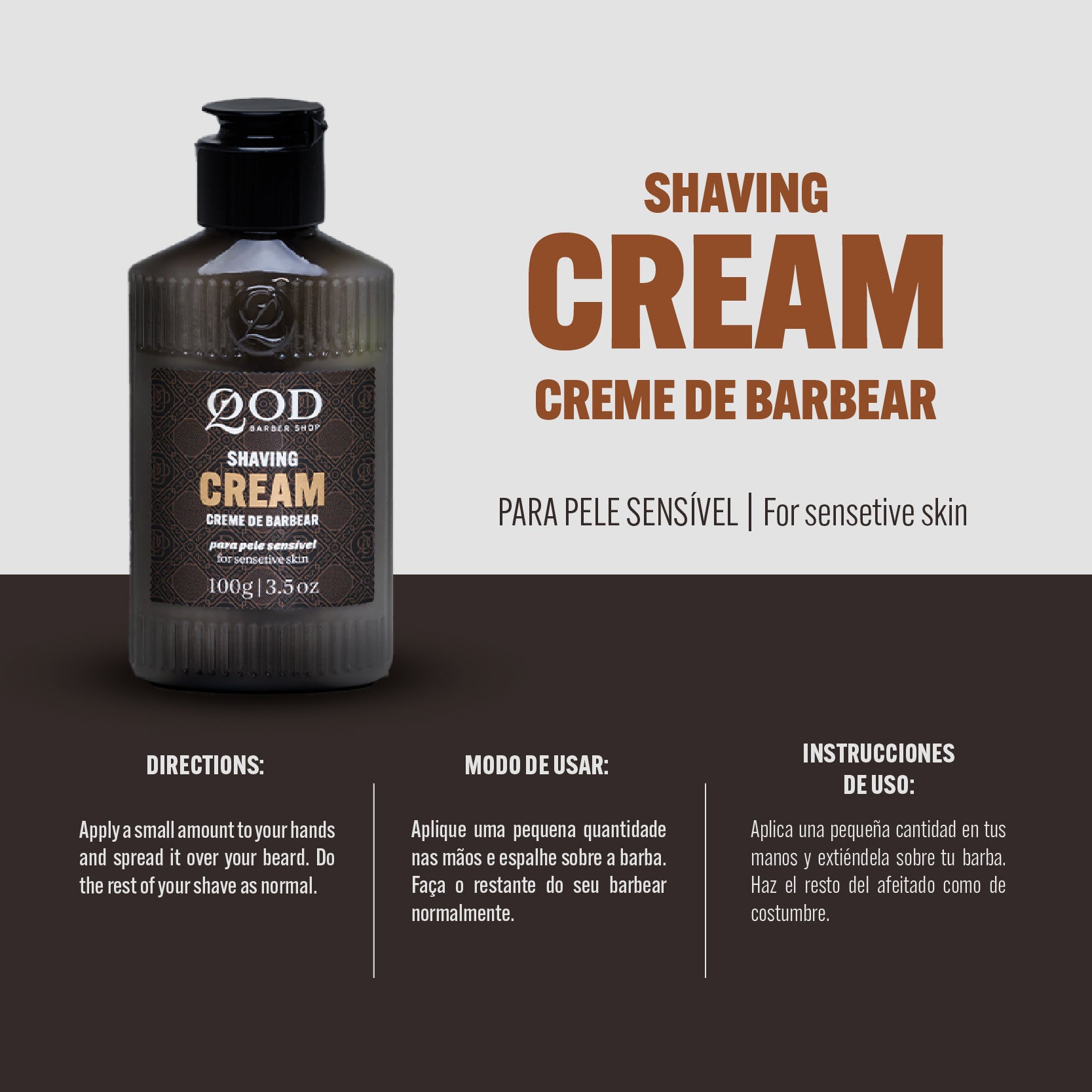 QOD Barber Shop - Shaving Cream 100g