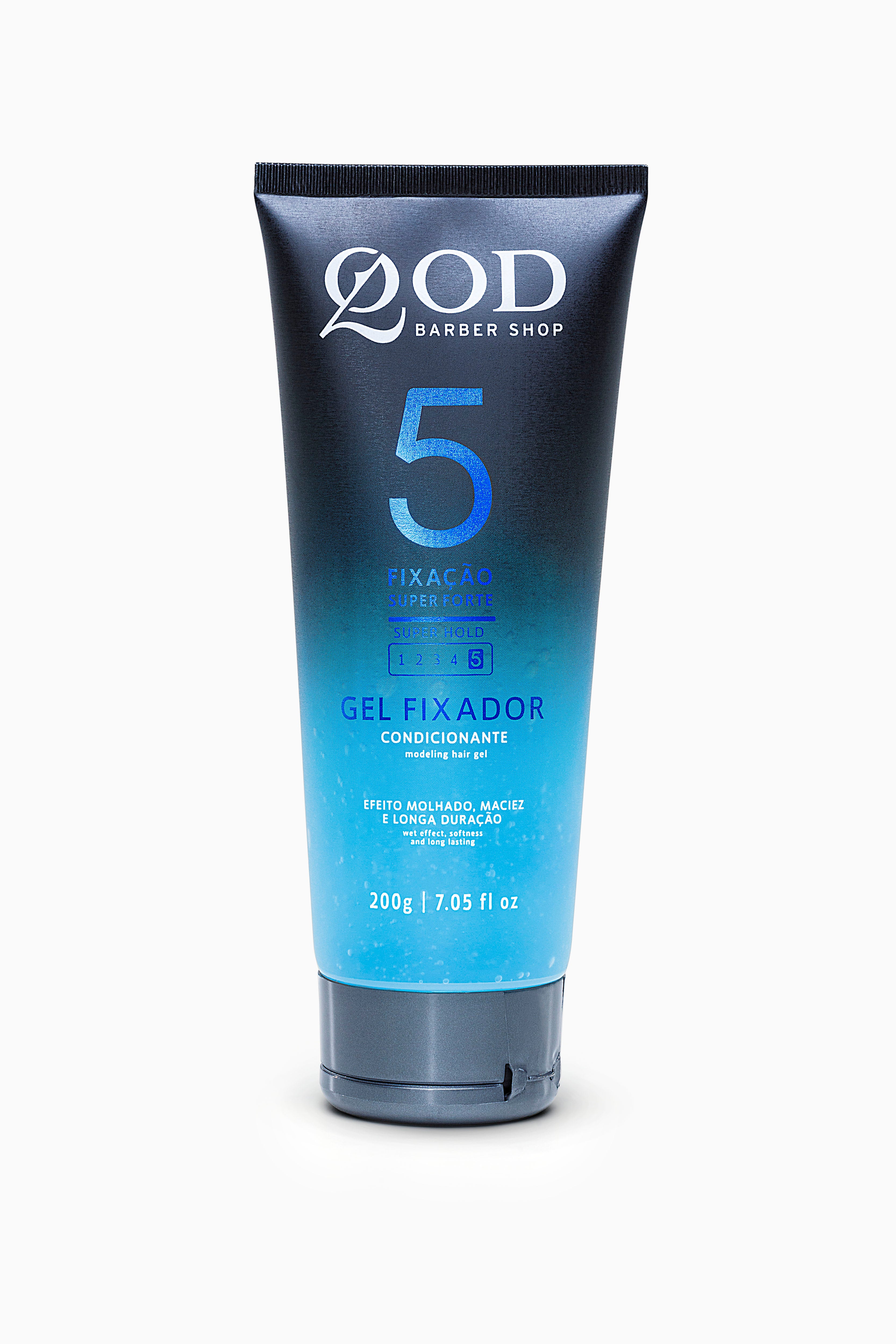 QOD Barber Shop - Modeling Hair Gel 200g - Super Hold - Wet Effect