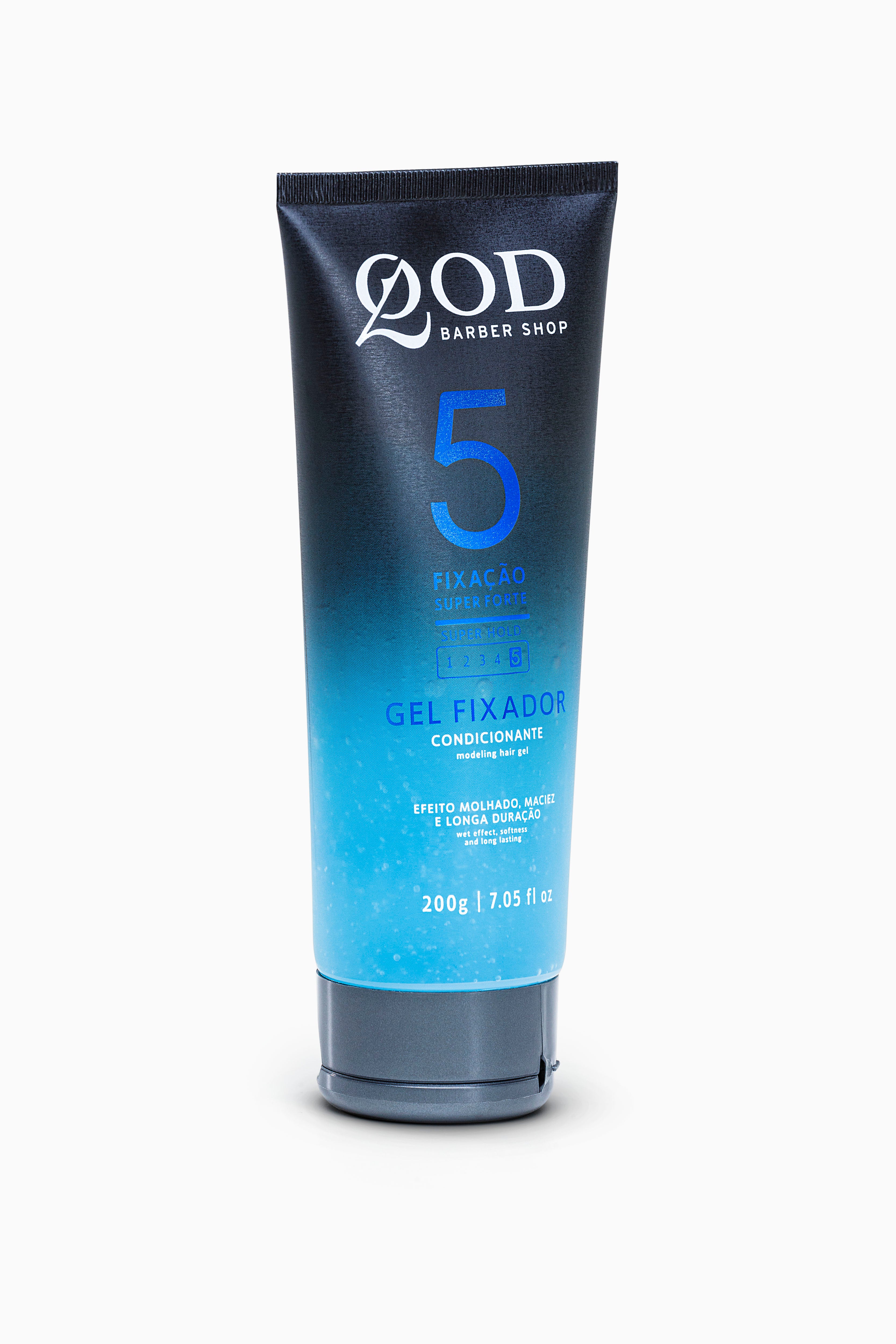 QOD Barber Shop - Modeling Hair Gel 200g - Super Hold - Wet Effect